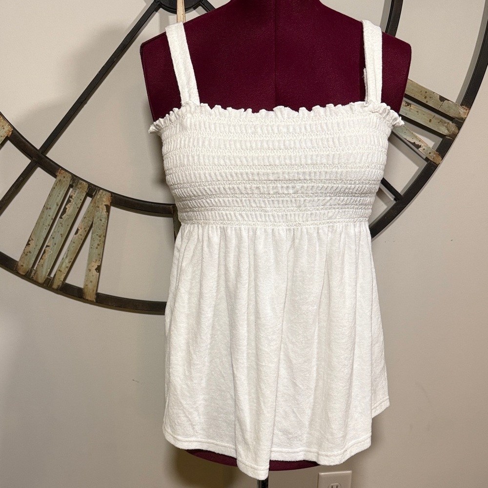 Vintage Motherhood Maternity White Summer Top